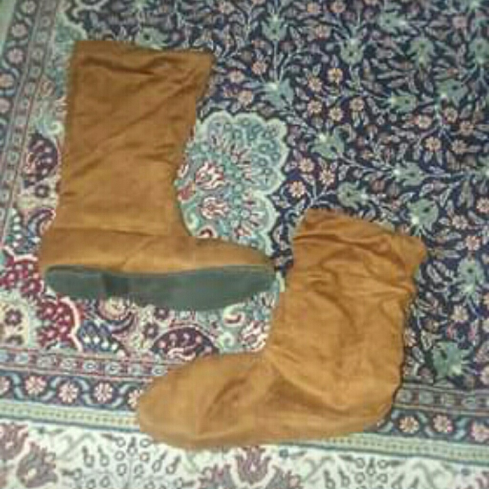 Brown Suede Boots